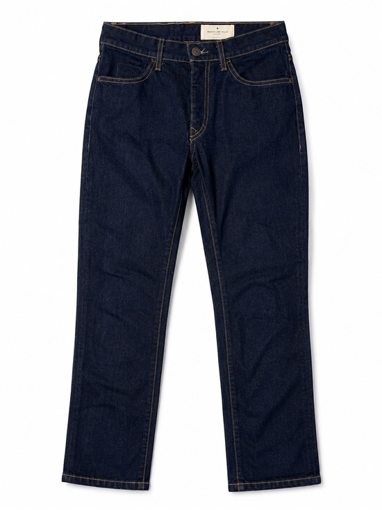 imogene + willie Denim - Imogene + Willie The Imogene Slim Straight Jeans Dark Indigo Stretch Denim Sz 27